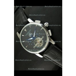 Mont Blanc Flying Tourbillon Japanese Replica Watch in Black Dial