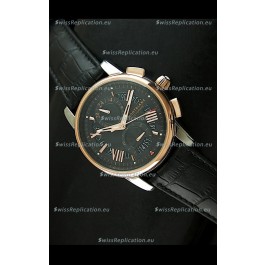 Mont Blanc Automatic Chronograph Japanese Replica Watch Black Dial