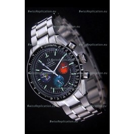 Omega Special Moon Sun Speedmaster Watch in Black Dial