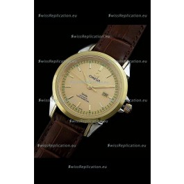 Omega Co-Axial Escapement Mechanical Golden Watch