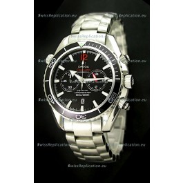 Omega Seamaster Chronometer Japanese Replica Watch in Black Dial