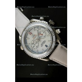 Omega Seamaster The Planet Ocean Japanese Replica Watch in White