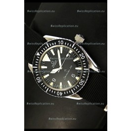 Omega Seamaster 300 R-Navy Black Dial Swiss Watch with Navy Strap