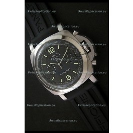 Panerai Luminor Flyback 1950 Swiss Watch in Black Dial