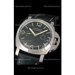 Panerai Luminor 8 Days Swiss Watch in Black Dial