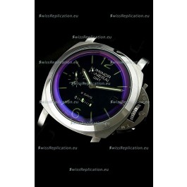 Panerai Luminor GMT 8 Days Watch in Black Dial