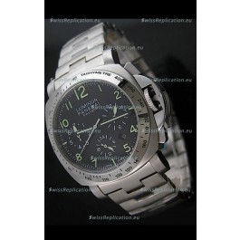 Panerai Luminor Daylight Watch in Steel Strap