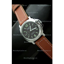 Panerai Luminor Marina Swiss Automatic Steel Watch in Black Dial