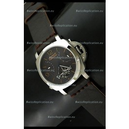 Luminor Panerai Japanese Replica Tourbillon Watch in Black Dial