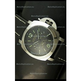 Panerai PAM365 L’Astronomo Luminor 1950 GMT Equation of Time Watch Black Dial Steel