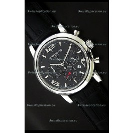 Patek Philippe Perpetual Calender Japanese Steel Watch in Black Dial