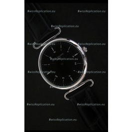 Patek Philippe Calatrava Japanese Quaartz Watch in Black
