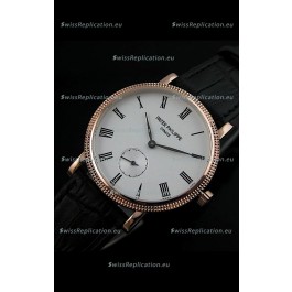 Patek Philippe Calatrava Japanese Mens Watch in Rose Gold