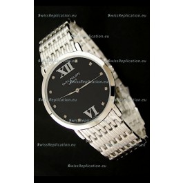 Patek Philippe Geneve Men Japanese Watch in Black Dial