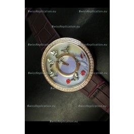 Piaget Altiplano Ultra-Thin Swiss Quartz Movement Ladies watch with Brown Strap
