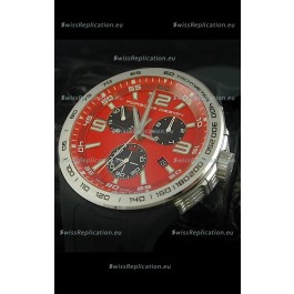 Porsche Design Flat Six P'6320 Japanese Watch in Red Dial