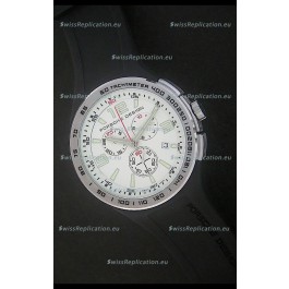 Porsche Design Flat Six P'6320 Japanese Watch in White Dial