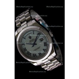 Rolex Oyster Perpetual Day Date II Japanese Replica Watch in Light Blue Dial