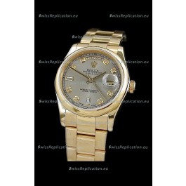 Rolex Day Date Japanese Full Gold Diamond Replica Watch
