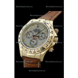 Rolex Daytona Cosmograph Swiss Replica Gold Watch in Mother of Pearl Dial