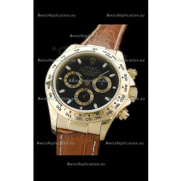 Rolex Daytona Cosmograph Swiss Replica Gold Watch in Gold Subdials
