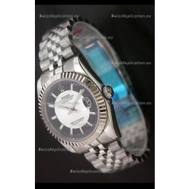 Rolex Datejust Oyster Perpetual Superlative ChronoMeter Replica Watch in Black & White Dial