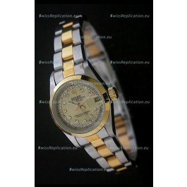 Rolex Datejust Oyster Perpetual Superlative ChronoMeter Japanese Gold Watch in Diamond Markers