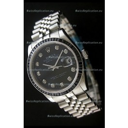 Rolex Datejust Swiss Replica Automatic Watch in Black Dial