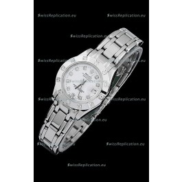 Rolex Datejust Ladies Japanese Replica Ladies Watch in Diamond Markers