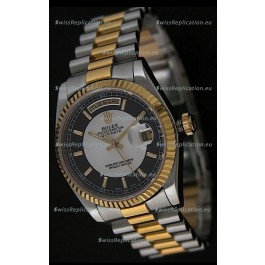 Rolex Day Date Just swiss Replica Two Tone Gold Watch 