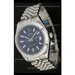 Rolex DateJust Swiss Replica Watch in Blue Dial