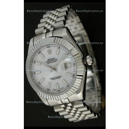 Rolex DateJust Swiss Replica Watch in Mop White Dial
