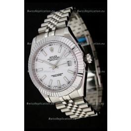 Rolex DateJust Swiss Replica Watch in White Dial