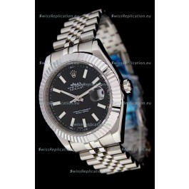 Rolex DateJust Swiss Replica Watch in Black Dial