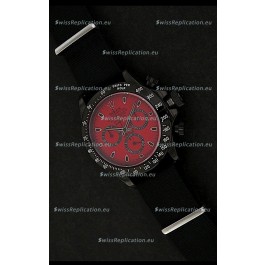 Rolex Daytona Oyster Perpetual Swiss Replica PVD Watch in Red Dial