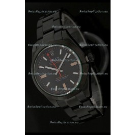 Rolex White Milgauss Black-Out Swiss Replica Watch in Orange Markers