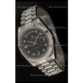 Rolex Oyster Perpetual Day Date Japanese Replica Watch in Black Dial