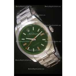 Rolex Oyster Perpetual Milgauss Swiss Replica Watch in Black Dial
