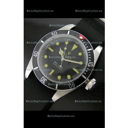 Rolex Submariner Swiss Replica Watch in Domed Crystal Nylon Strap