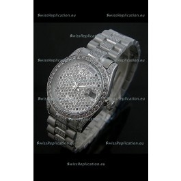 Rolex Day Date Japanese Automatic Replica Watch in Diamonds Dial