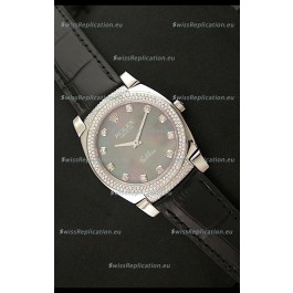 Rolex Cellini Japanese Replica Watch in Mother of Pearl Green Dial
