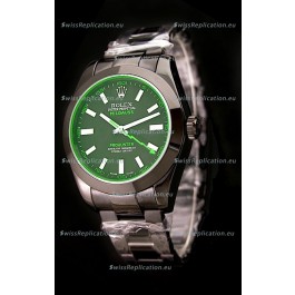 Rolex Milguass Prohunter Swiss PVD Watch in Green Dial