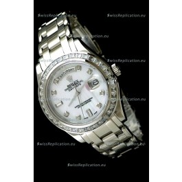 Rolex Oyster Perpetual Day Date Japanese Automatic Watch in Mop White Dial