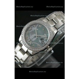 Rolex Oyster Perpetual Date Just Lady Swiss Diamond Watch