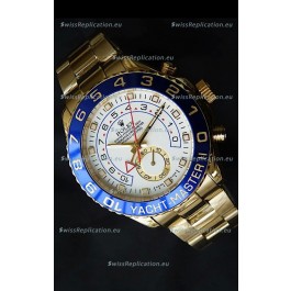 Rolex Replica Yachtmaster II Swiss Watch Yellow Gold - 1:1 Mirror Replica Watch
