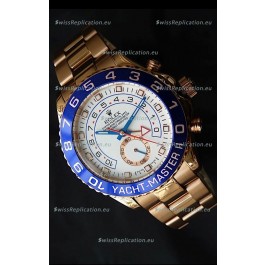 Rolex Replica Yachtmaster II Swiss Watch Rose Gold - 1:1 Mirror Replica Watch