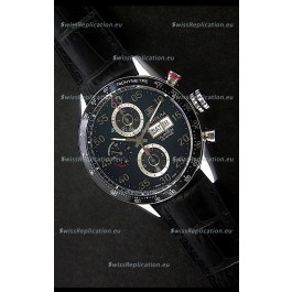 Tag Heuer Carrera Tachymeter Swiss Chronograph Watch in Black
