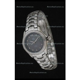 Tag Heuer Link Swiss Ladies Watch in Mother of Pearl Grey Dial