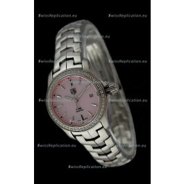 Tag Heuer Link Swiss Ladies Pink Watch