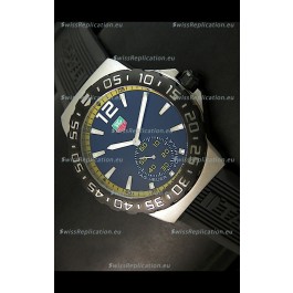 Tag Heuer Formula 1 Japanese Replica Watch in Quartz Movement - Yellow Dial Borders